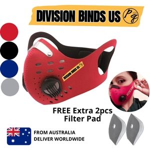 Dual Breathing Valves Motorbikers Unisex Face Mask